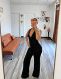 Luxe Halter Jumpsuit-Black